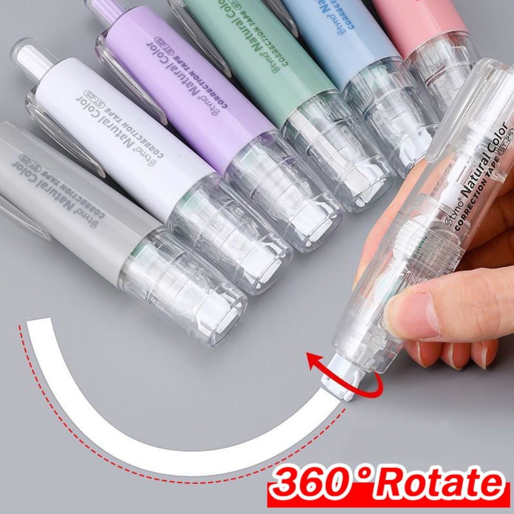 Correction Tape Roller - Vervangbare Kerncorrectieband Duurzaam Perstype Kleurrijk Gewijzigde