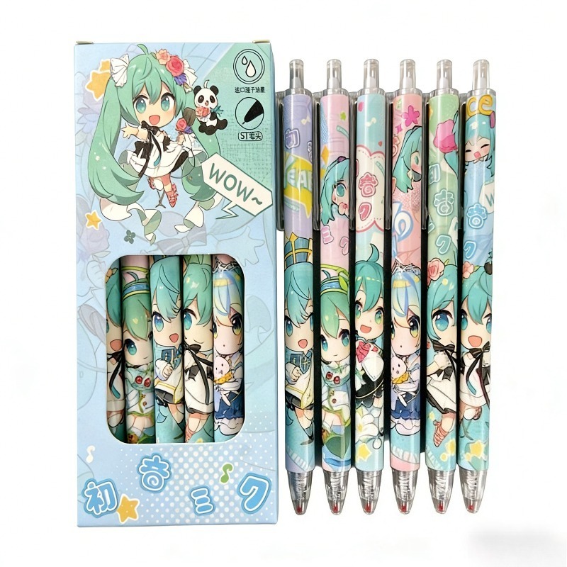 Gel Ink Pen Set - Hatsune Miku sneldrogende gelpen beperkt tot