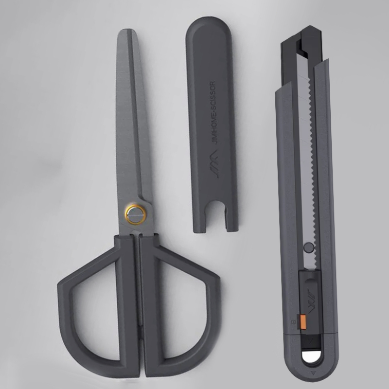 Scissors Stainless Craft - JIMIHOME Schaar- en mesjesset Verstelbare beschermhoes