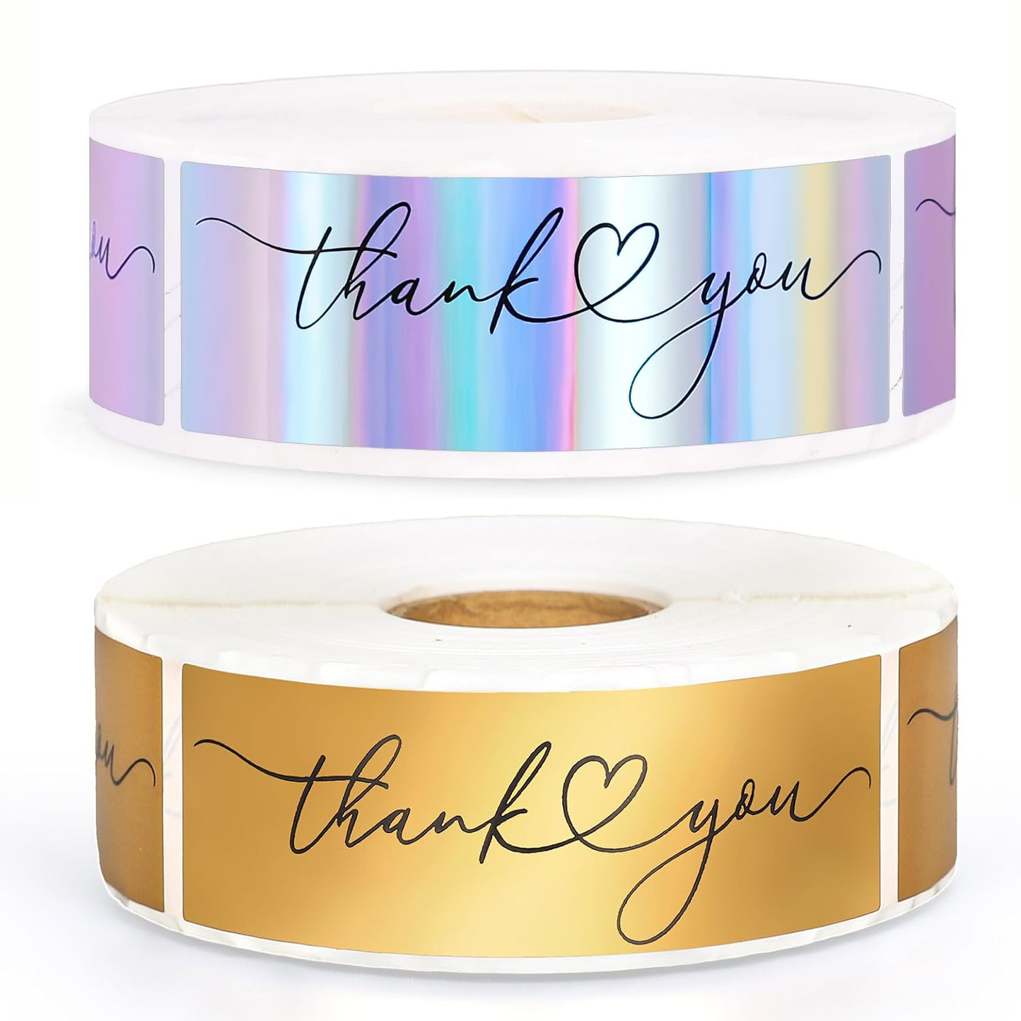 Sticker Label Roll - JCAC 120 stuks/rol 3 inch gouden