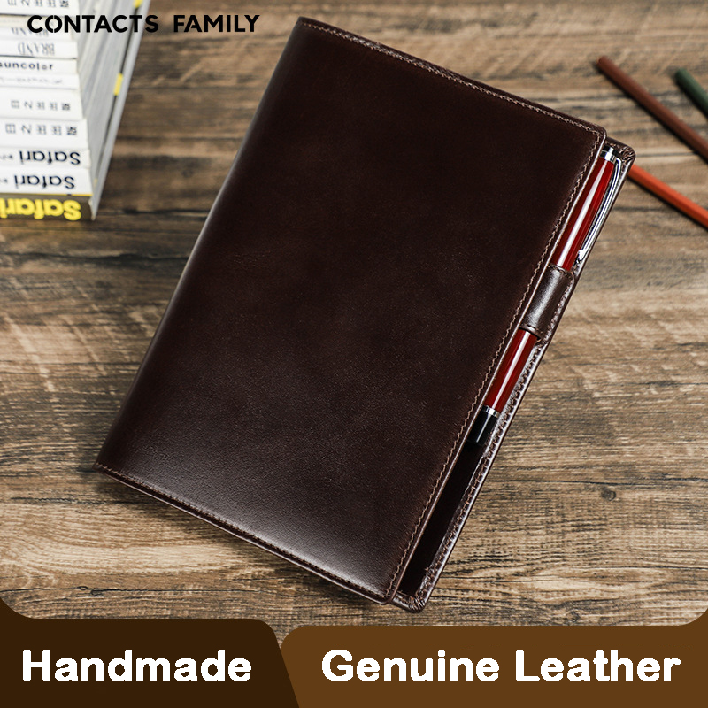 Stationery Supplies Business - Echt Lederen Handgemaakte A5 Laptop Met