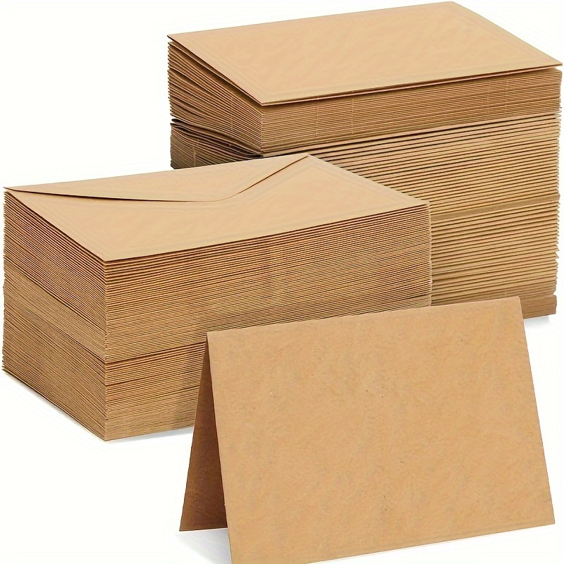 Letter Envelope Kraft - 50/100 Stuks Kraftpapier Enveloppen Effen Kleur