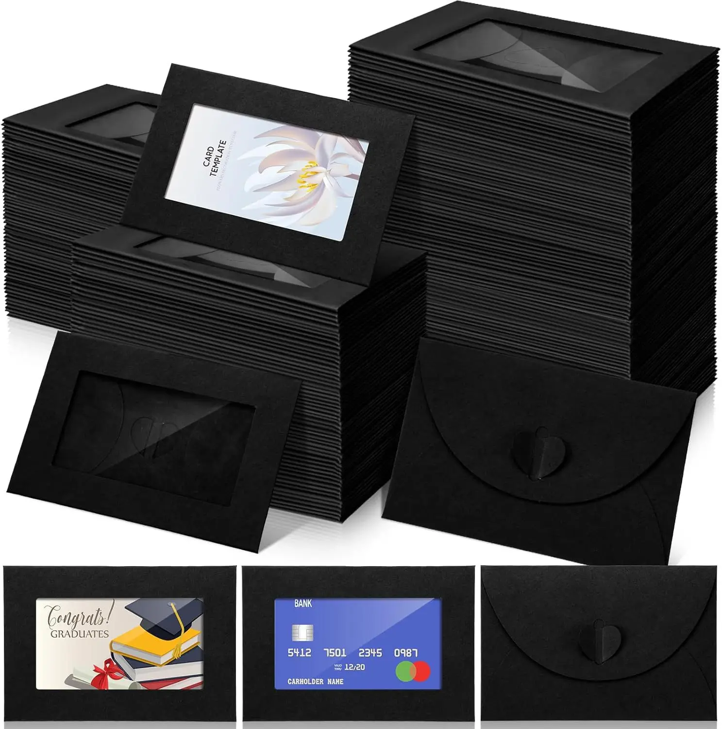 Letter Envelope Kraft - 50 stks/partij 10.5X7 cm Envelop Postkaart