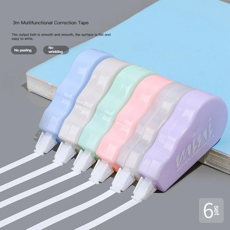 Correction Tape Roller - 6 stks/pak Correctie Tapes Relatiegeschenk Zuid-korea