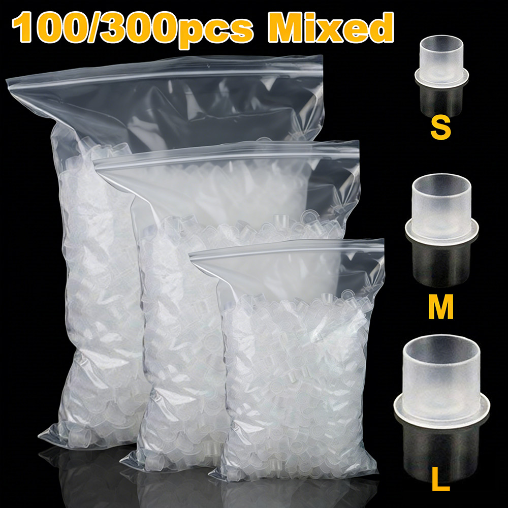 Calligraphy Ink Bottle - 300/100 Stuks Tattoo Inkt Cups Caps