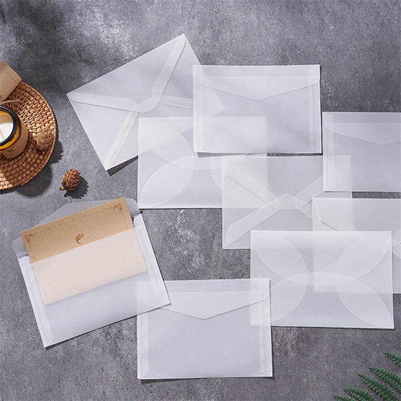 Letter Envelope Kraft - 50 stks/partij Blank Doorschijnende Envelop voor