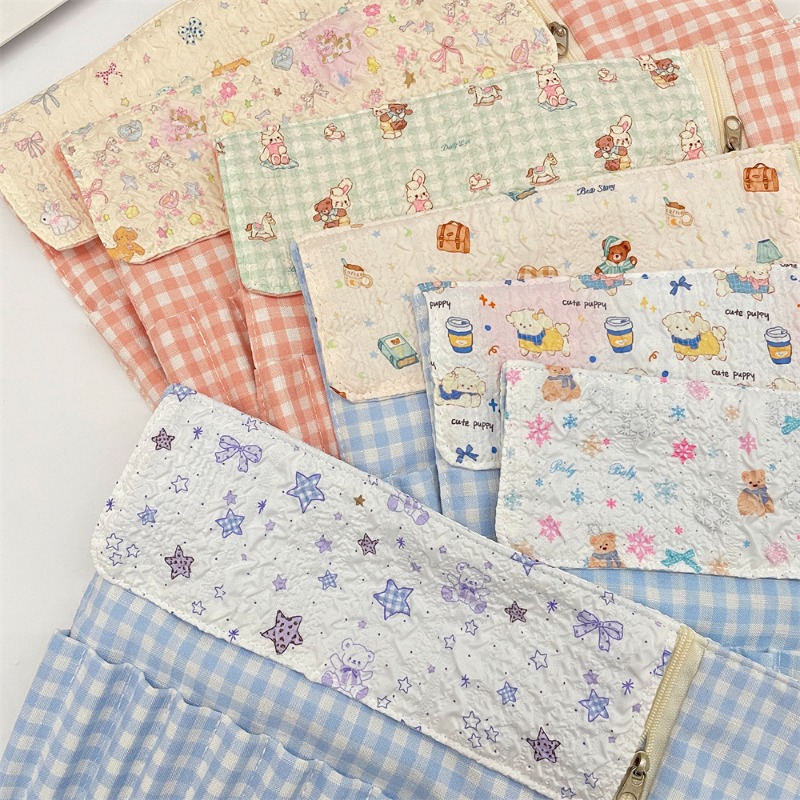 Pen Pouch Roll - Leuke cartoon reliëf potloodroltas, draagbare reisopbergorganizer