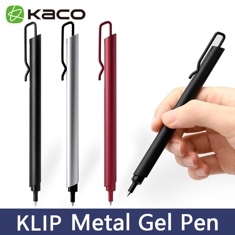 Stationery Supplies Business - Kaco Metalen Gel Pen 0.5Mm Zwarte