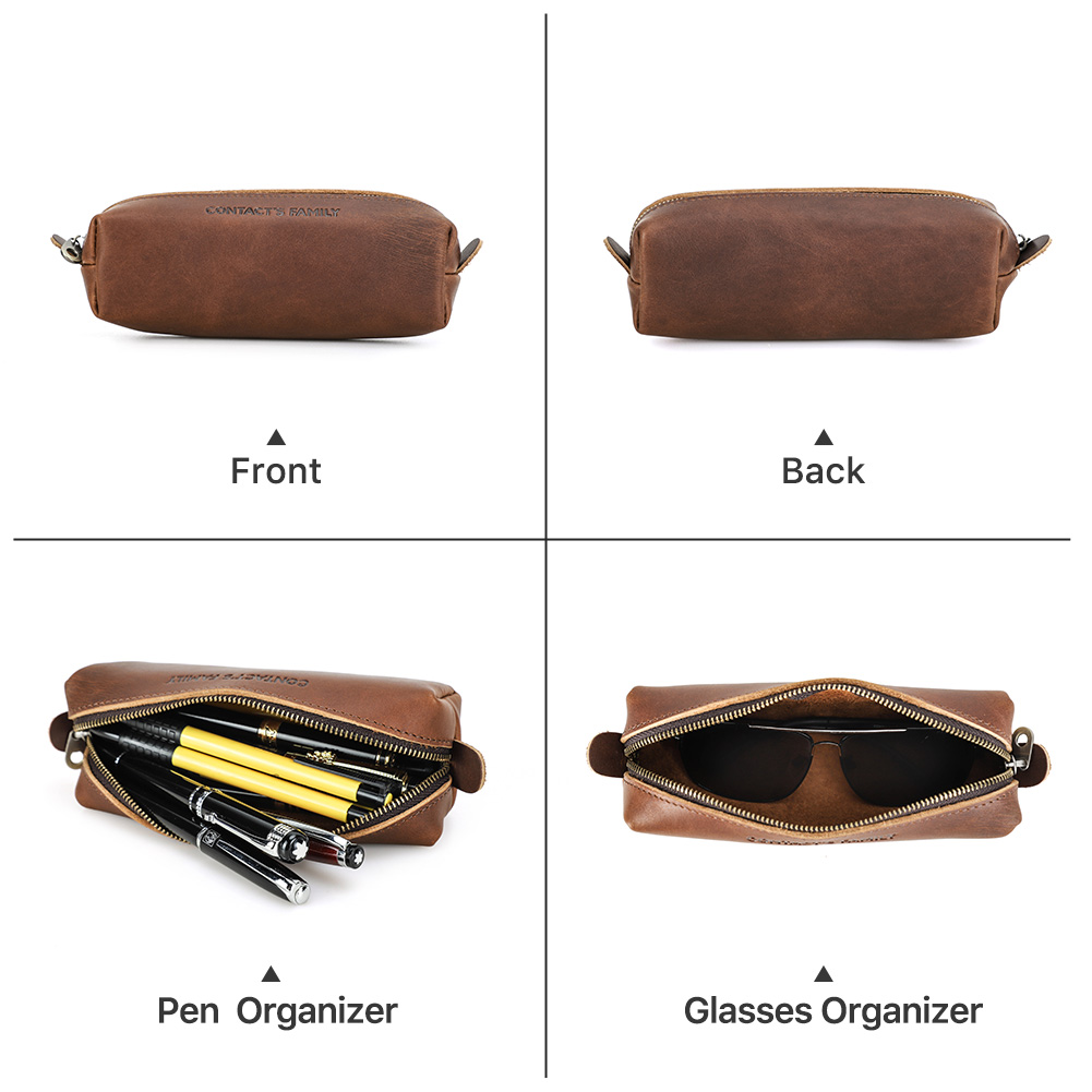 Retro lederen etui met hoge ca - Stationery Supplies Business recensie en prijs