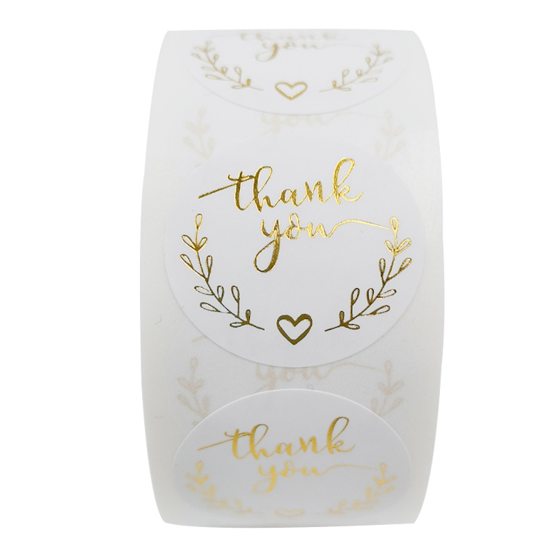 100-500 stuks goud dank u stic - Stationery Supplies Business recensie en prijs