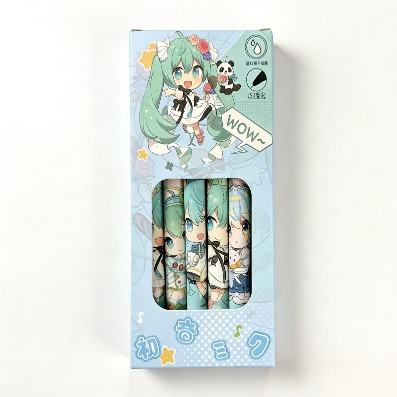 Hatsune Miku sneldrogende gelp - Gel Ink Pen Set recensie en prijs