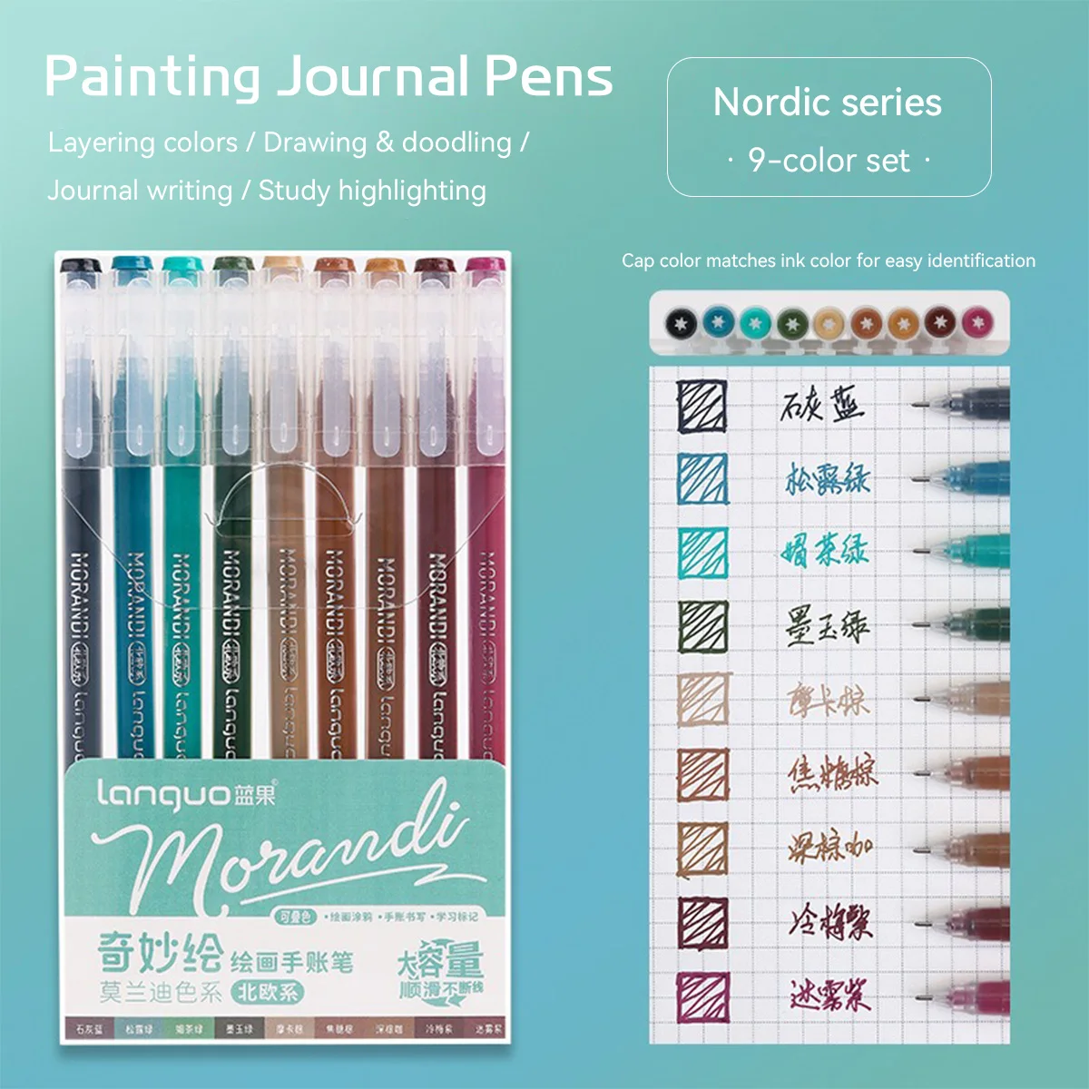 9pcs Set Morandi Kleur 0.5mm G - Gel Ink Pen Set recensie en prijs