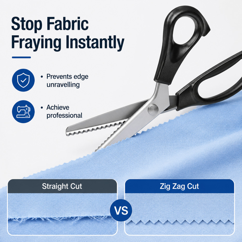 Roestvrijstalen zigzagschaar,  - Scissors Stainless Craft recensie en prijs