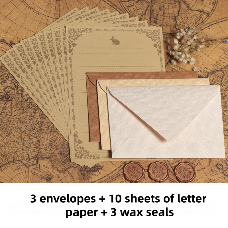 16 STKS Vintage linnen envelop - Wax Seal Stamp Kit recensie en prijs