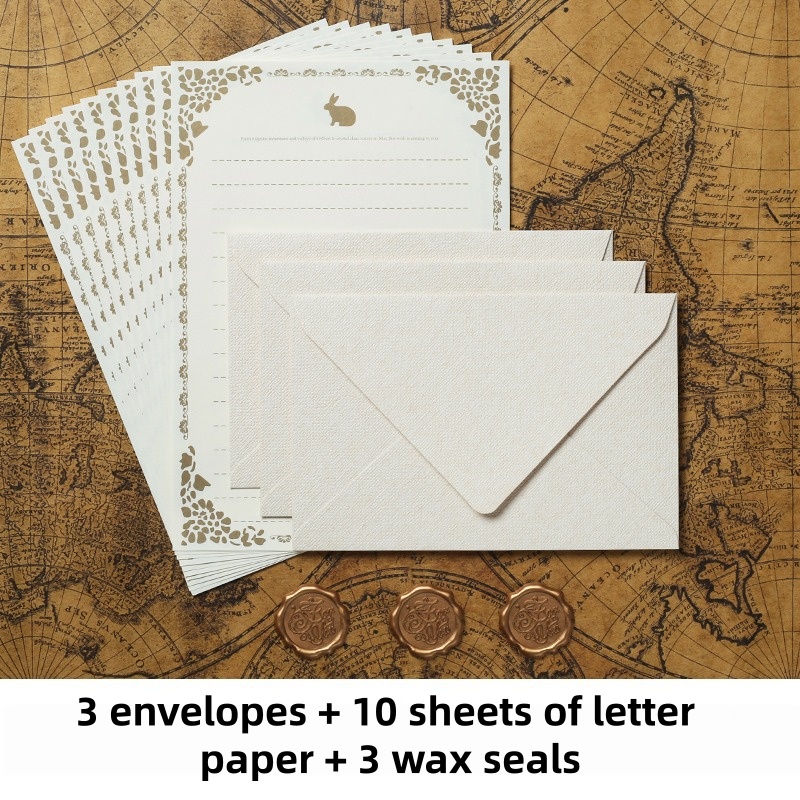 16 STKS Vintage linnen envelop - Wax Seal Stamp Kit recensie en prijs