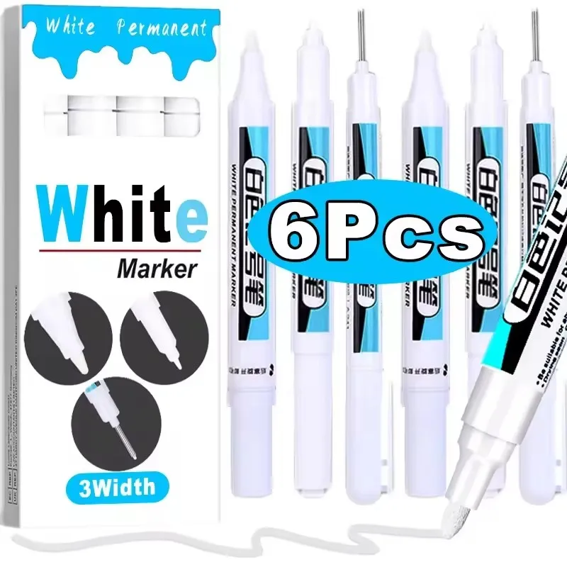 0.7/1.0/2.5MM Witte Permanente - Stationery Supply recensie en prijs