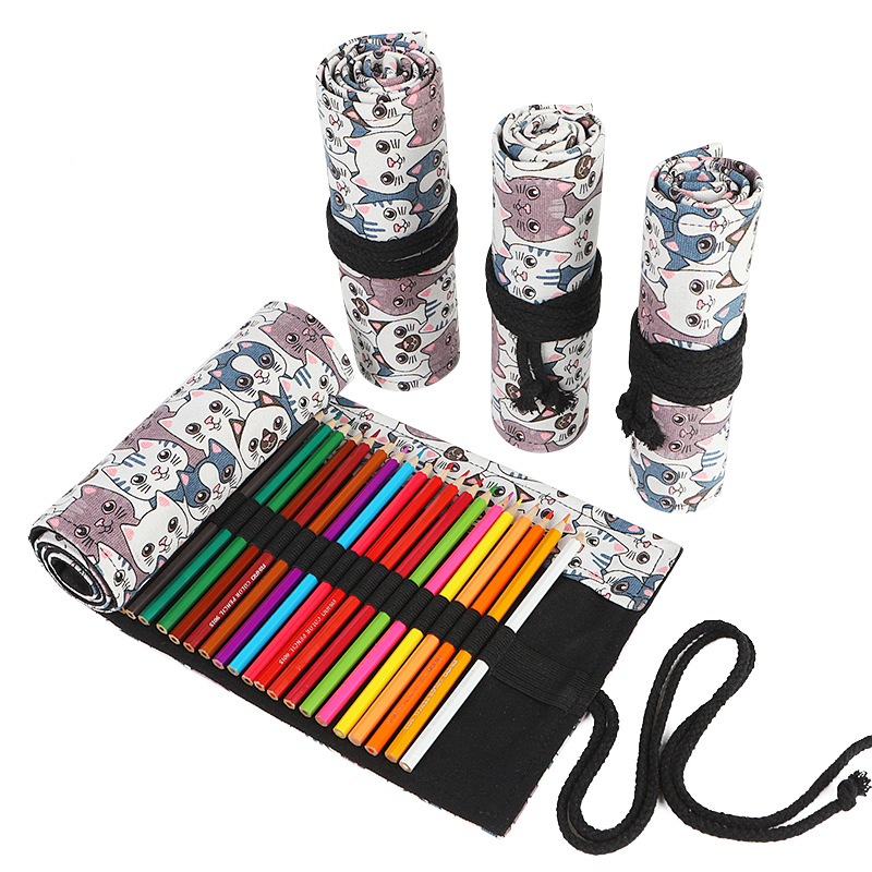 72 Slots School Etui Roll Etui - Pen Pouch Roll recensie en prijs