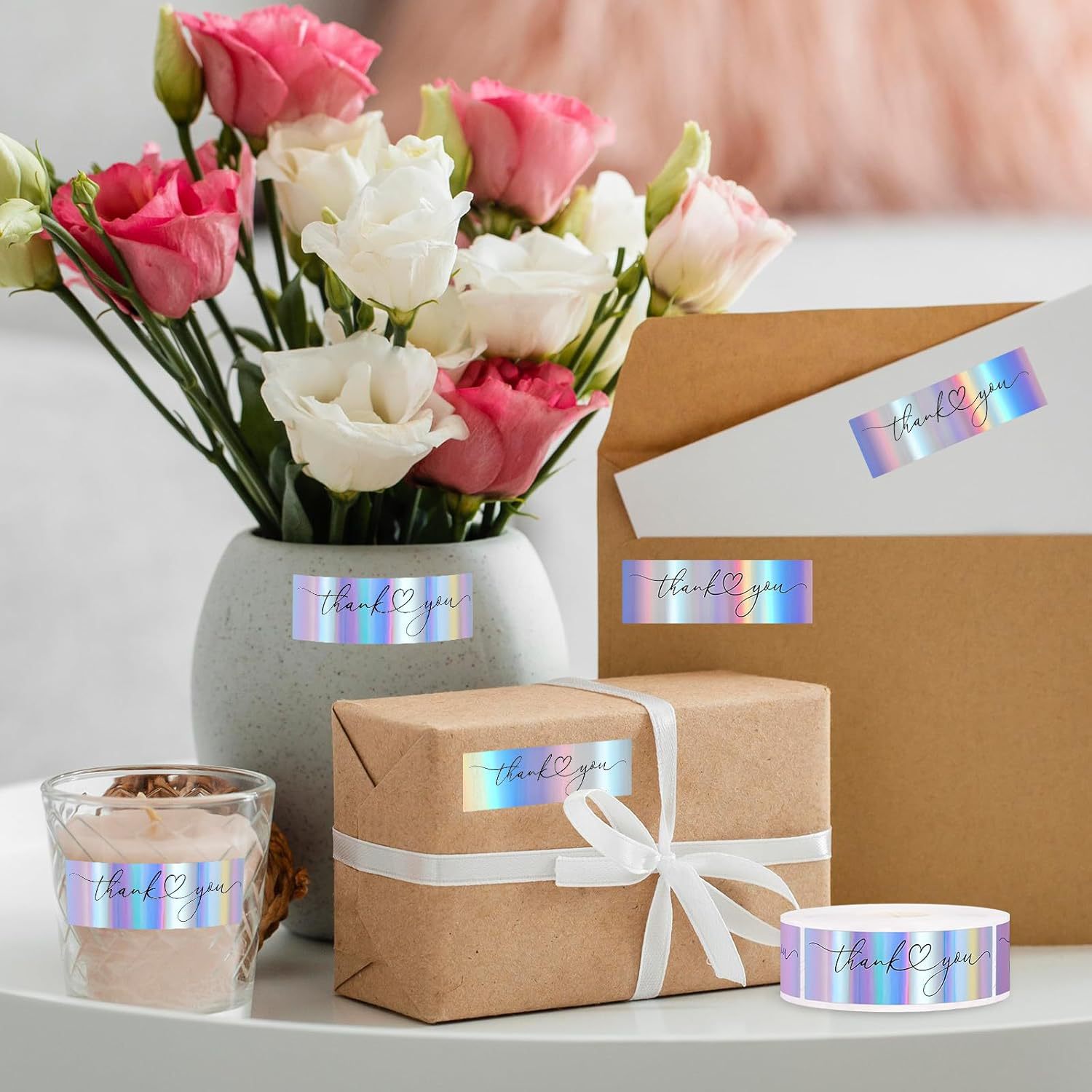 JCAC 120 stuks/rol 3 inch goud - Sticker Label Roll recensie en prijs