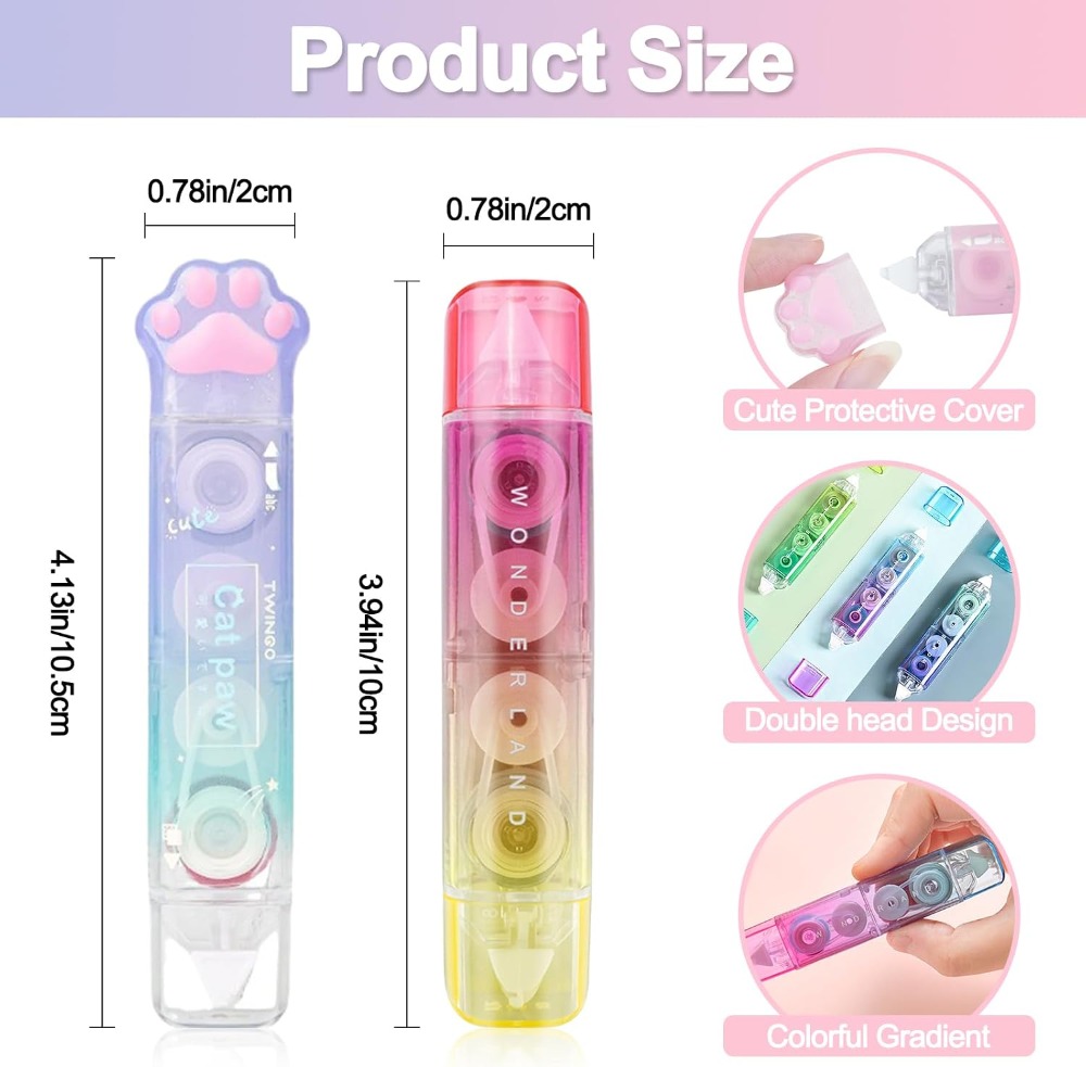 6 stuks correctie tape, 2-in-1 - Correction Tape Roller recensie en prijs