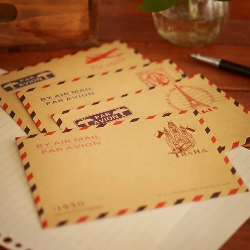 10 Stuks 9.7*7.5Cm Retro Popul - Letter Envelope Kraft recensie en prijs