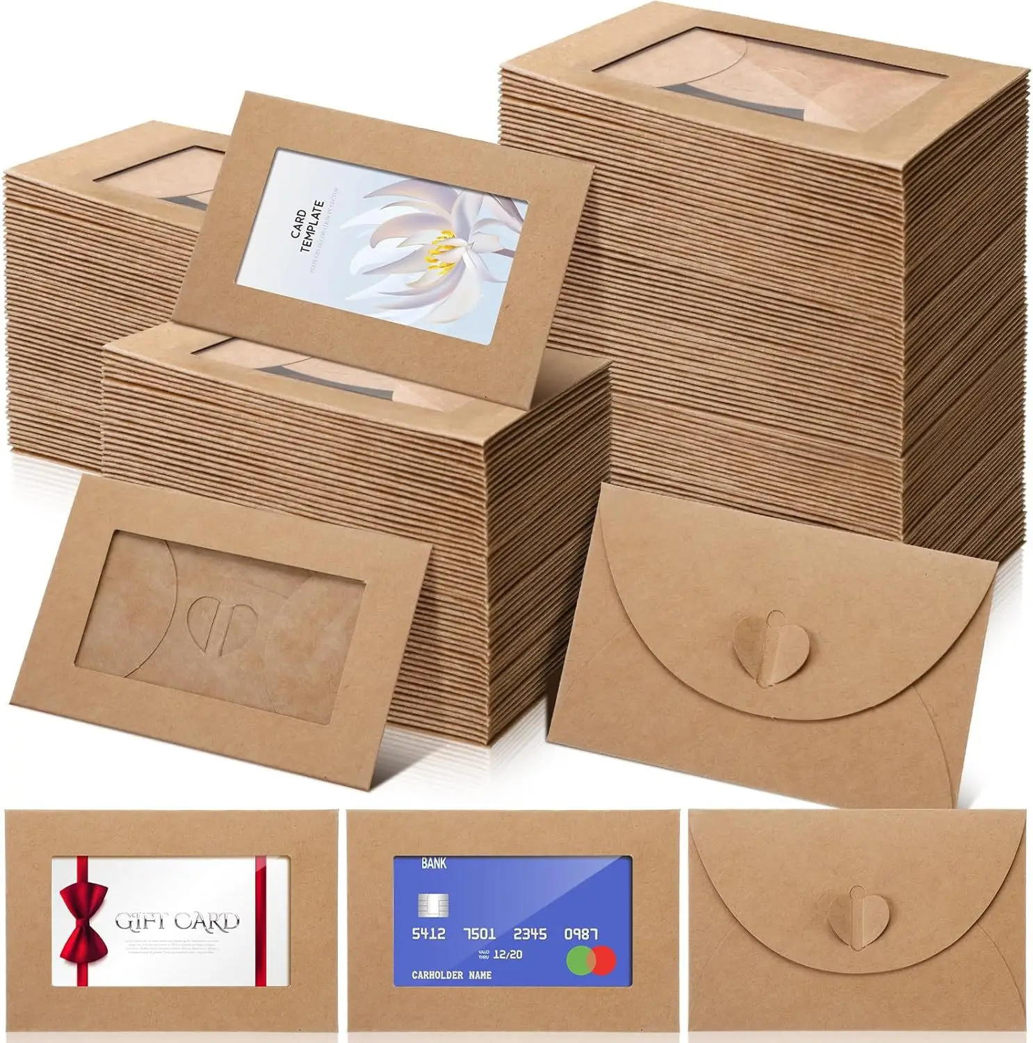 50 stks/partij 10.5X7 cm Envel - Letter Envelope Kraft recensie en prijs