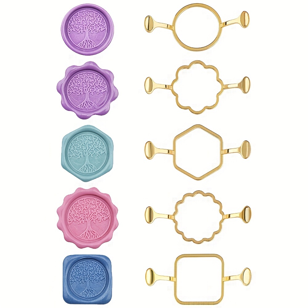 5-pack zeshoekige vierkante me - Wax Seal Stamp Kit recensie en prijs