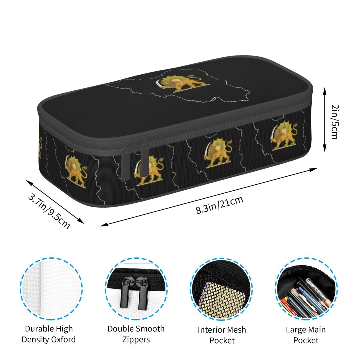 Iran Black Persian Lion Etuis  - Lion Stationery & Office Supply(Kunshan)Co.Ltd recensie en prijs