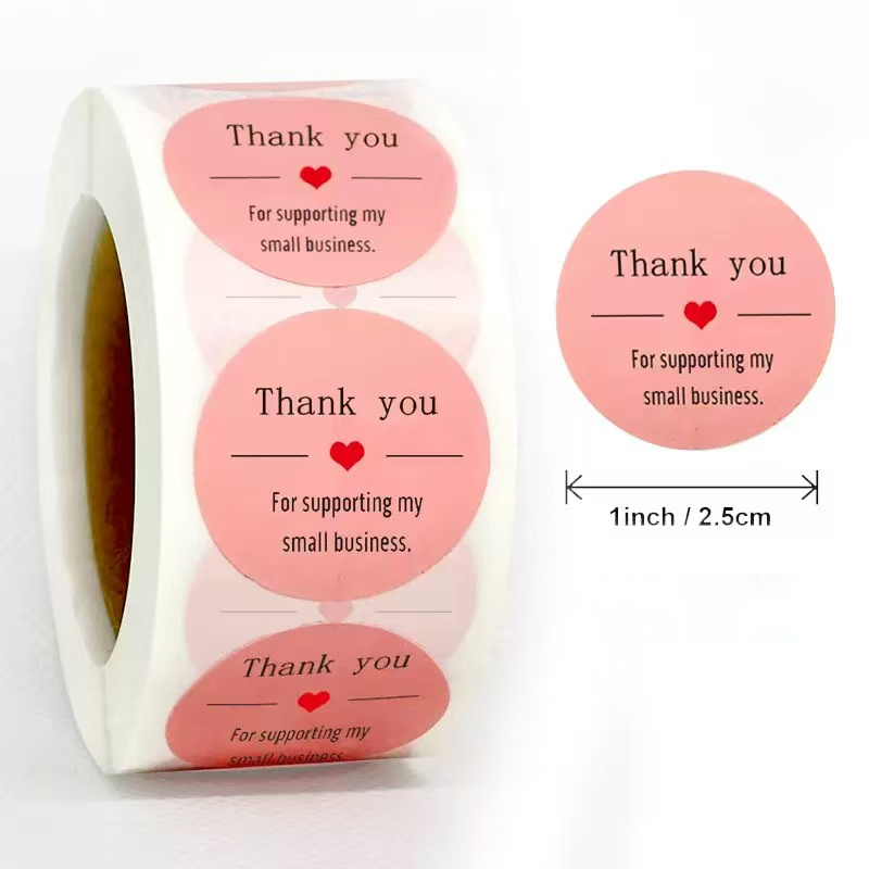Bedankt voor het ondersteunen  - Sticker Label Roll recensie en prijs