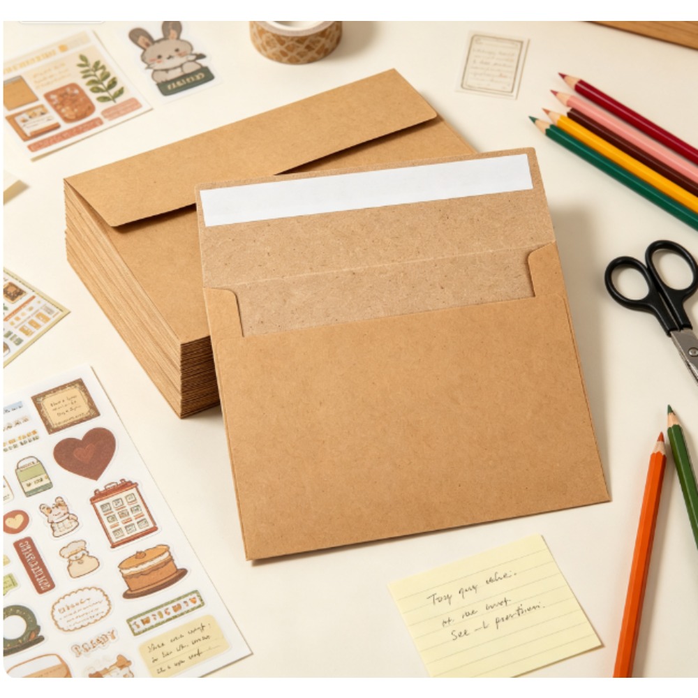 50-pack kraftpapieren envelopp - Letter Envelope Kraft recensie en prijs