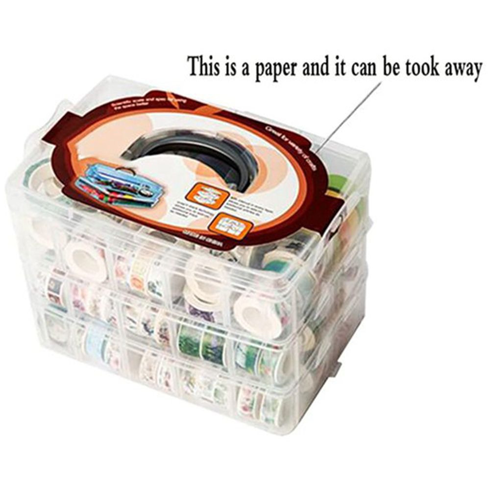 Doorzichtige 3-laags opbergdoo - Washi Tape Set recensie en prijs