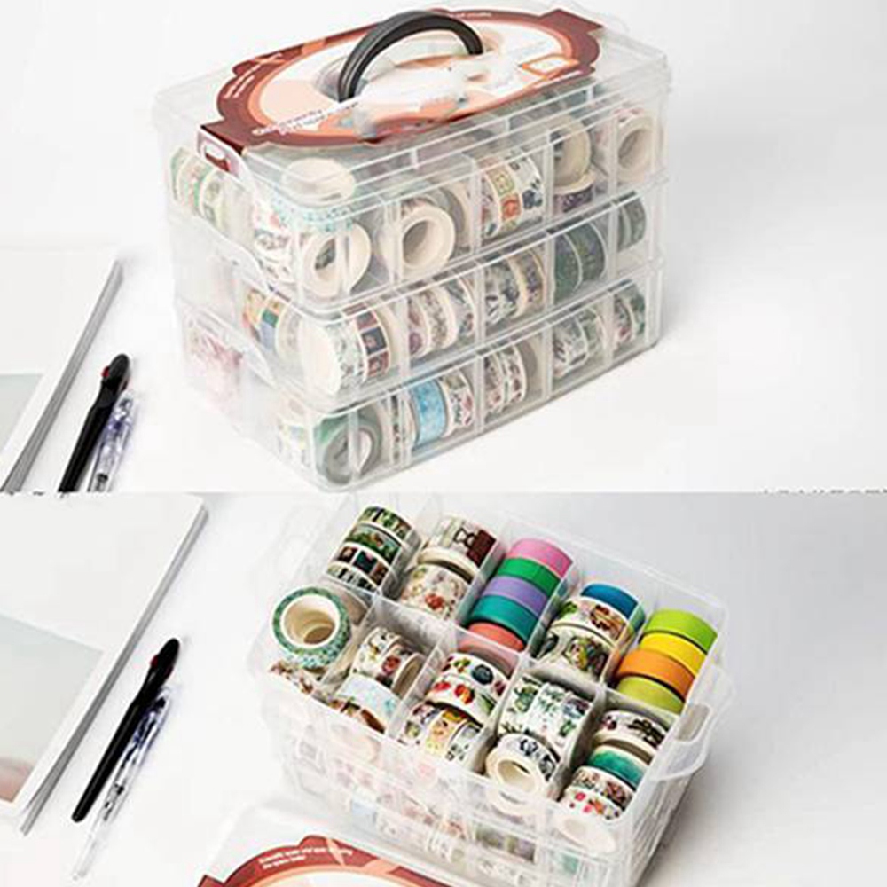 Doorzichtige 3-laags opbergdoo - Washi Tape Set recensie en prijs