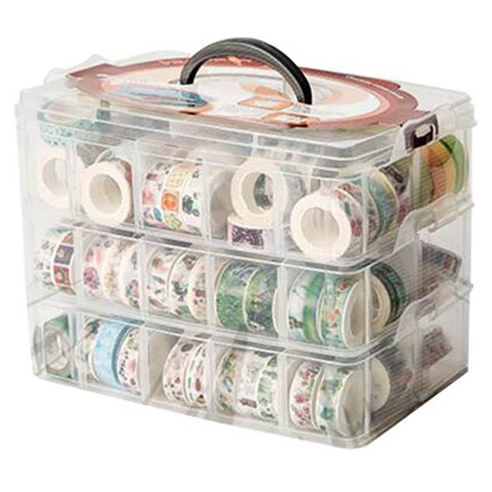 Doorzichtige 3-laags opbergdoo - Washi Tape Set recensie en prijs