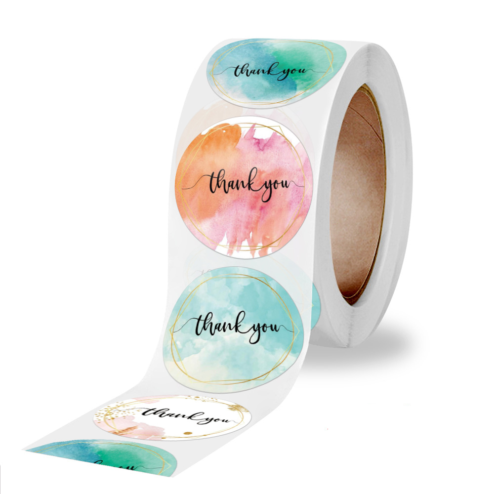 100-500 stuks dank u stickers  - Stationery Supplies Business recensie en prijs