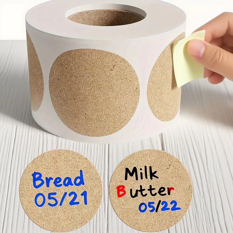 1 rol kraftpapierstickers rond - Letter Envelope Kraft recensie en prijs