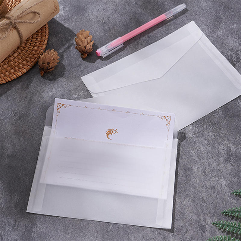 50 stks/partij Blank Doorschij - Letter Envelope Kraft recensie en prijs