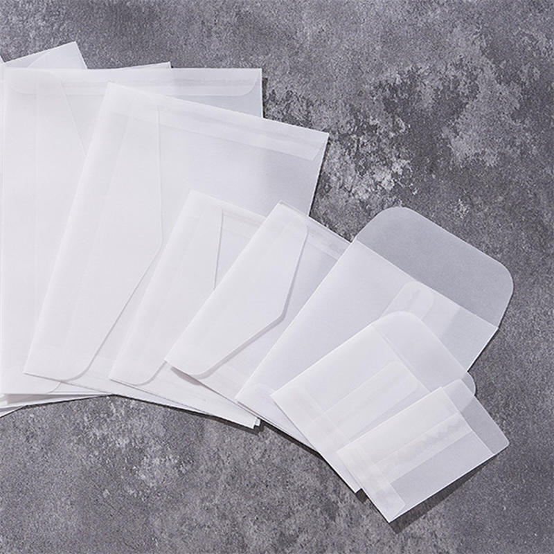 50 stks/partij Blank Doorschij - Letter Envelope Kraft recensie en prijs