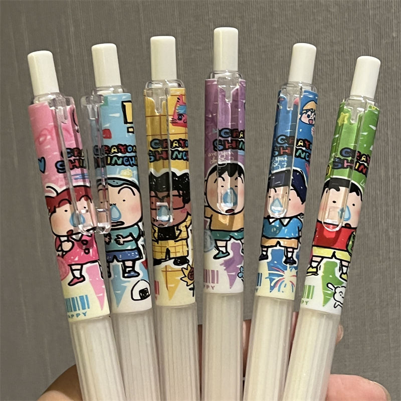 6pcs Crayon Shin-chan Student  - Gel Ink Pen Set recensie en prijs