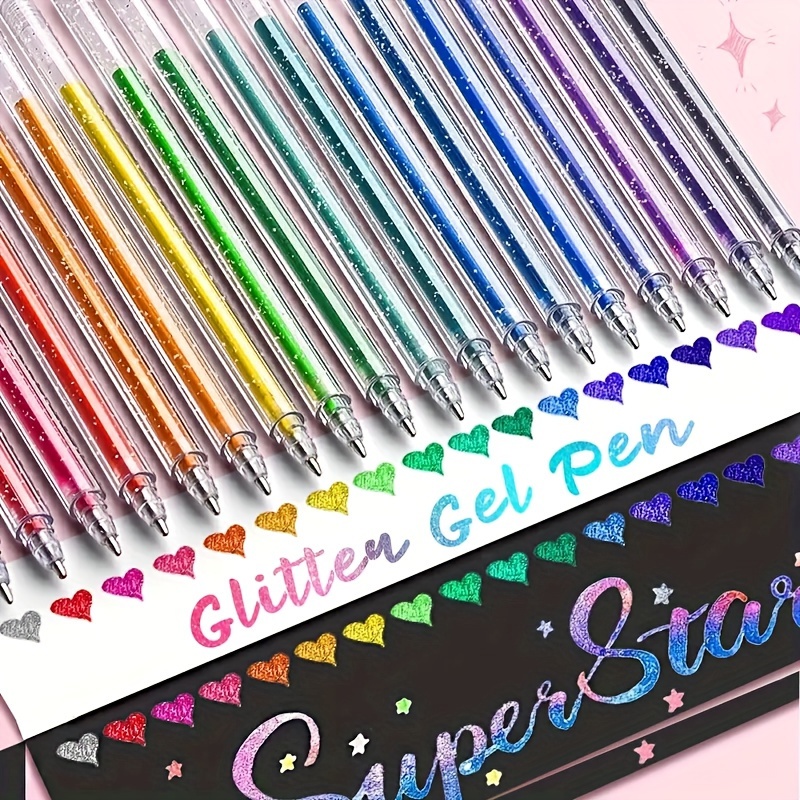 8/12/18-delige speciale glitte - Gel Ink Pen Set recensie en prijs
